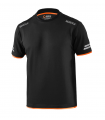 Camiseta Tech Sparco Negro/Naranja