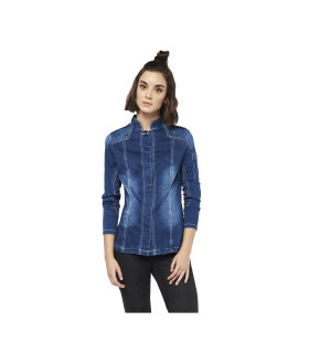 Chaquetilla de cocina denim Mujer 4129 de Monza
