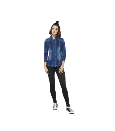 Chaquetilla de cocina denim Mujer 4129 de Monza