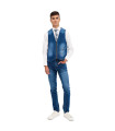 Pantalón Camarero Denim Slim Fit 04017 de Monza