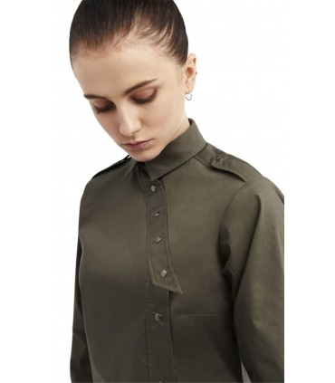 Camisa Camarera Cierre Lateral Mujer 02252 de Monza