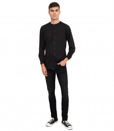 Camisa Camarero M/larga Punto Slim Fit 02137 de Monza