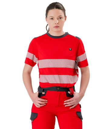 Camiseta cintas reflectantes C9242 de Workteam
