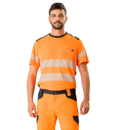Camiseta de Alta visibilidad C9241 de Workteam