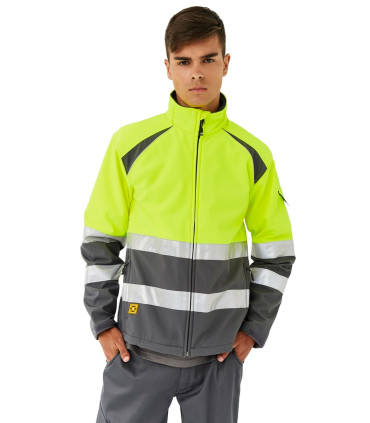 Softshell Alta Visibilidad Regular Fit 04756 de Monza