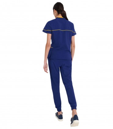 Casaca Sanitaria Cuello V Rib LYRA 22.24 Mujer de Monza