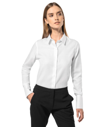 Camisa entallada M/larga Mujer K538 de Kariban