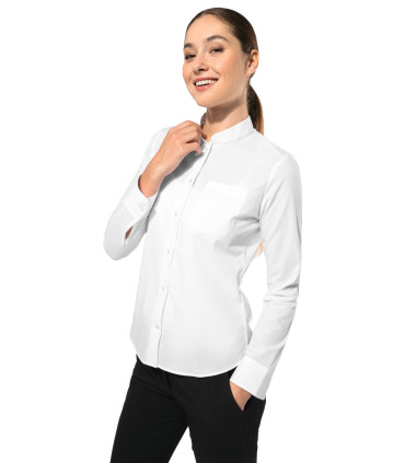 Camisa M/larga Cuello Mao Mujer K514 de Kariban