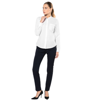 Camisa M/larga Cuello Mao Mujer K514 de Kariban