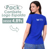 Pack Camiseta Personalizada Espalda 1 color