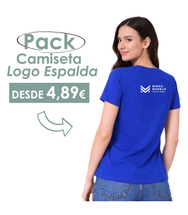 Pack Camiseta Personalizada Espalda 1 color