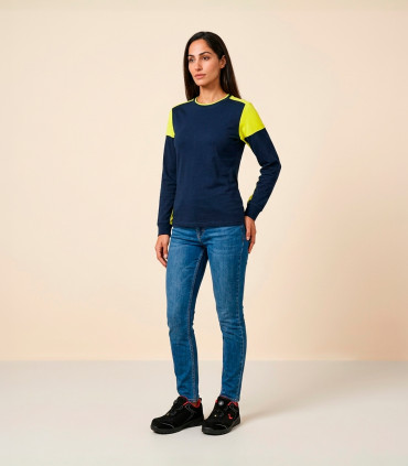 Camiseta M/larga Prime T-shirt LS Mujer de New Wave