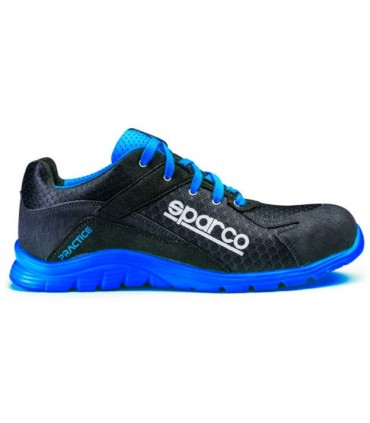 Zapato de seguridad Sparco Practice Negro y Azul S1P