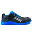 Zapato de seguridad Sparco Practice Negro y Azul S1P